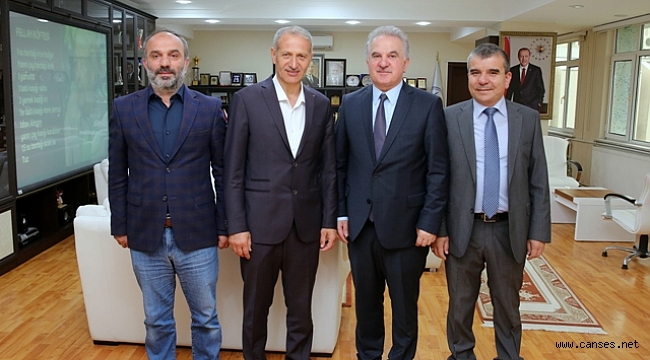 Prof. Dr. Muzaffer Elmas’tan Başkan Dişli’ye ziyaret