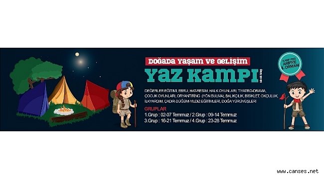 ‘Doğada Yaşam ve Gelişim Kampı’ için başvurular sona erdi