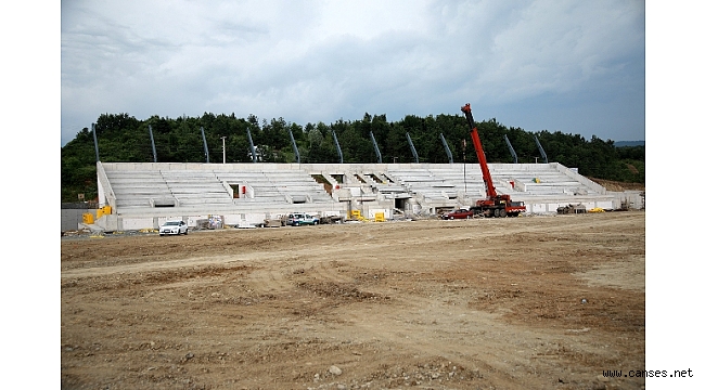 Sapanca Spor Tesisleri’nde tribünler tamamlanıyor
