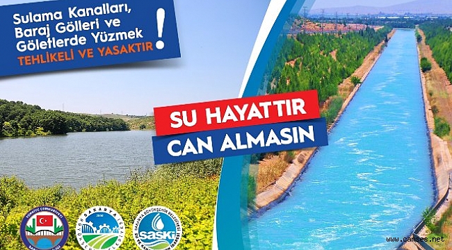 Sulama kanallarına ve göletlere girmeyin