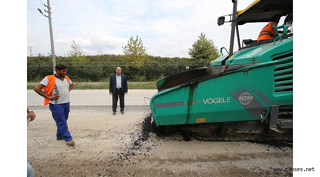 DOĞALGAZ ÇALIŞMASI BİTEN KÜÇÜCEK’TE ASFALT SERİMİ