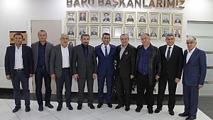 Hasan Demir Baro Başkanı Av. Abdurrahim BURAK’a hayırlı olsun ziyareti gerçekleştirdi