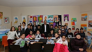 Başkan Dişli Bilgievinde çocuklarla vakit geçirdi 