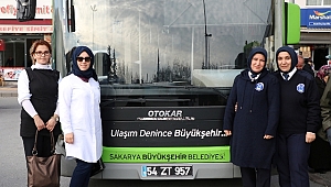 Büyükşehir’in kadın şoförleri direksiyon başında