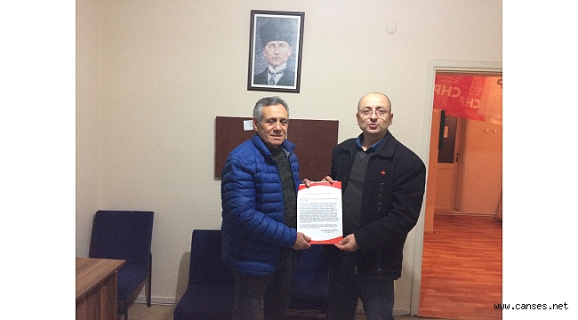 Cumhuriyet Halk Partisi Arifiye ilçe başkanlığına Mustafa KURU'dan belediye Meclis Üyeliği Aday Adaylığı başvurusu
