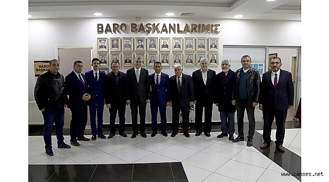 EKREM YÜCE’DEN BARO BAŞKANI AV. ABDURRAHİM BURAK’A TEBRİK ZİYARETİ