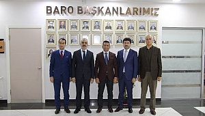 MEHMET SARIBIYIK’DAN BARO BAŞKANI AV. ABDURRAHİM BURAK’A TEBRİK ZİYARETİ