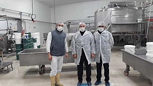 MUHSİN ÖZTÜRK SÜT ÜRÜNLERİ FABRİKASINI GEZDİ