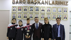 ŞAMPİYONLAR'DAN BARO BAŞKANI AV. ABDURRAHİM BURAK'A ZİYARET