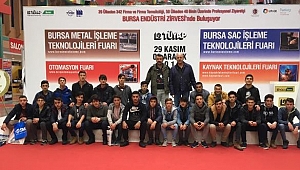 Ümit Erdal Mesleki ve Teknik Anadolu Lisesi Bursa Metal İşleme Teknolojileri Fuarını gezdi