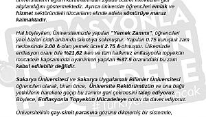 Üniversitemizi Enflasyonla Topyekün Mücadeleye Davet Ediyoruz