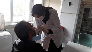 Yaşlılar ve engellilere diş taraması yapıldı