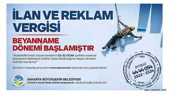 İlan ve reklam beyannamelerinde son gün