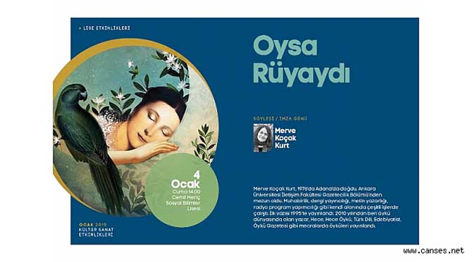 Ocak etkinlikleri söyleşi ve imza günüyle başlıyor