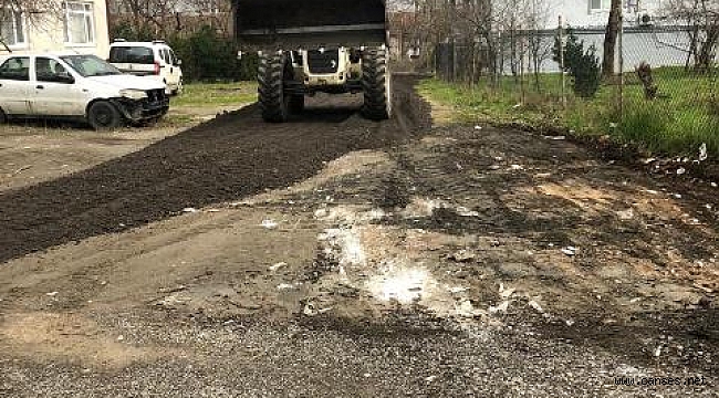 Sapanca’da Asfalt Kırıkları Değerlendiriliyor