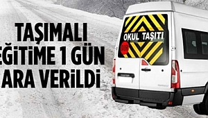 Taşımalı Eğitime 1 Gün Ara Verildi