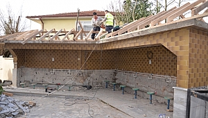Erenler Camii Şadırvanı Yenileniyor