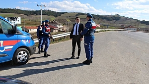 Kaymakam Dağlı Yol Kontrol Uygulamasına Katıldı