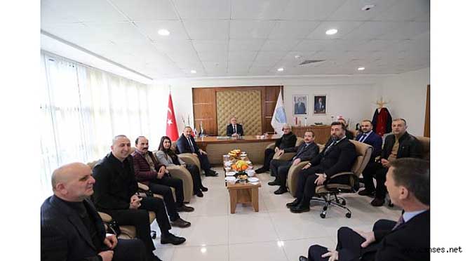 MÜTEAHHİTLER VALİ NAYİR’İ AĞIRLADI