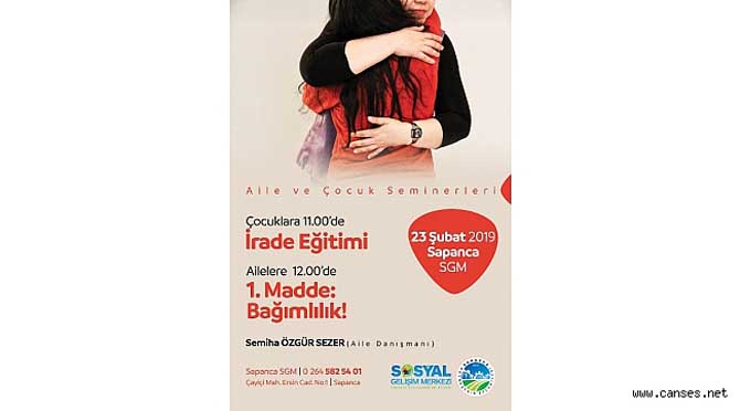 Sapanca SGM’de ‘Madde Bağımlılığı’ konuşulacak