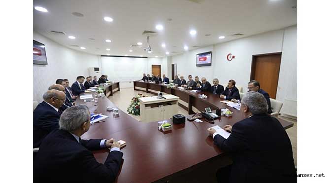 VALİ NAYİR SEÇİM GÜVENLİĞİ TOPLANTISINA BAŞKANLIK ETTİ