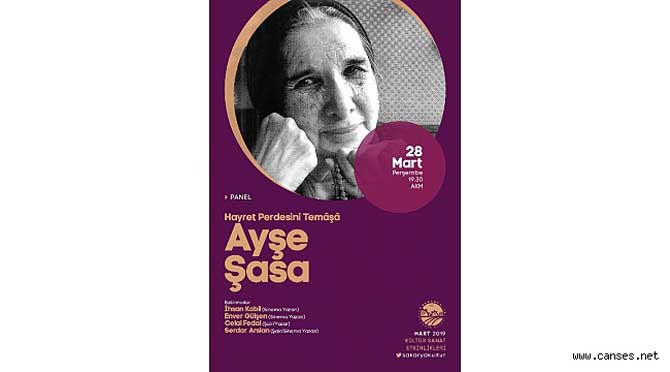 Ayşe Şasa Panelde Konuşulacak