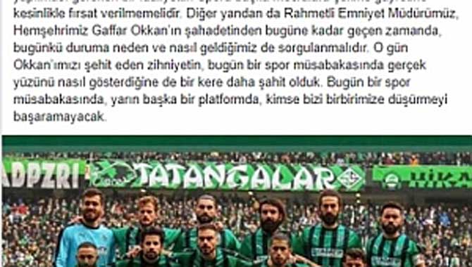Dikbayır’da Sakaryaspor Mesajı