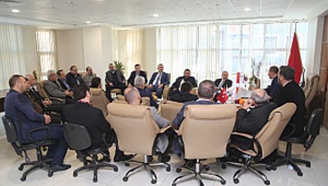 Müteahhitler Birliği SATSO Yönetimini Ağırladı