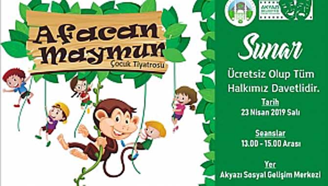AKYAZI BELEDİYESİNDEN ÇOCUKLARA 23 NİSAN HEDİYESİ