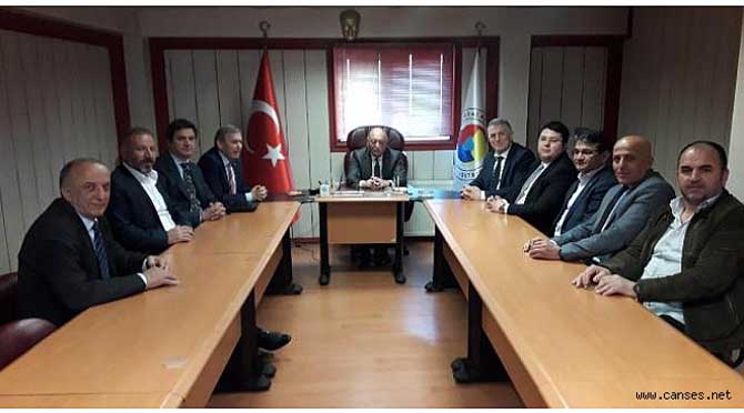 ASKF AKYAZI TİCARET ODASI VE BORSA’YI ZİYARET ETTİ