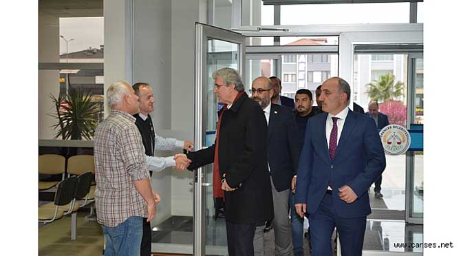 Başkan Fevzi Kılıç’a İlk Ziyaret Ekrem Yüce’den