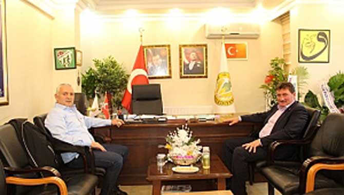 KIRKPINAR AĞASI SEYFETTİN SELİM BAŞKAN GÜNDOĞDUYU ZİYARET ETTİ