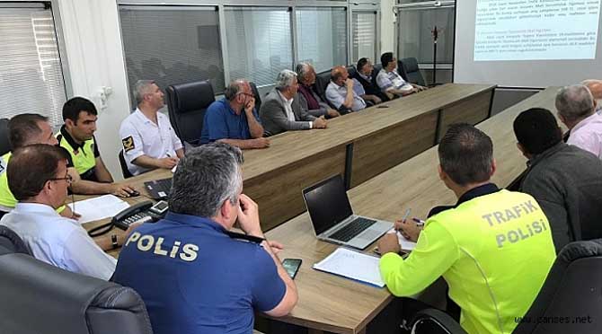 Huzurlu Bir Bayram İçin Otobüs Firma Yetkileri İle Toplantı Yapıldı