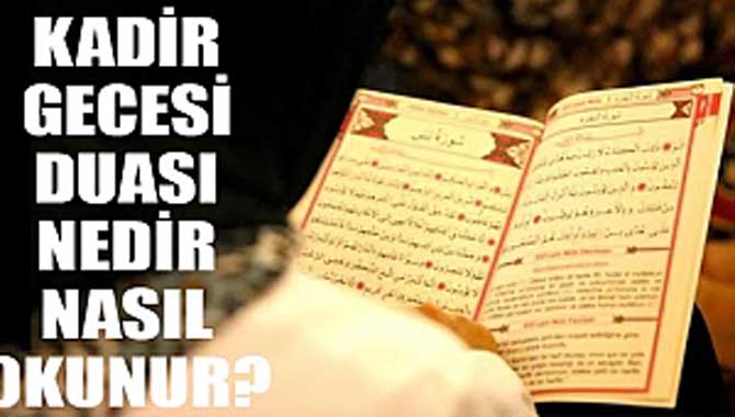 Kadir Gecesi duası