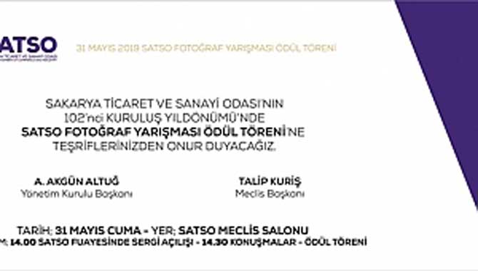 SATSO FOTOĞRAF YARIŞMASI ÖDÜL TÖRENİ CUMA GÜNÜ YAPILIYOR