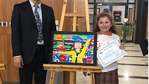 TRAFİK KONULU RESİM YARIŞMASI’NIN KAZANANLARI ÖDÜLLENDİRİLDİ