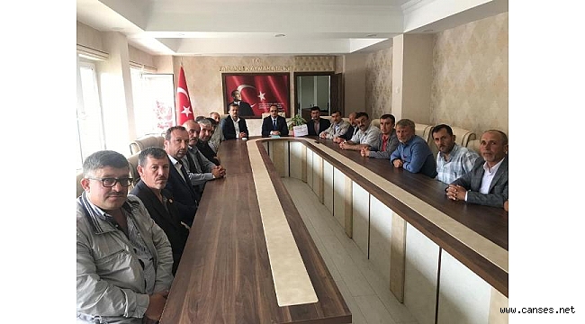 Muhtarlar’dan Kaymakam Abdullah Kurt’a Ziyaret
