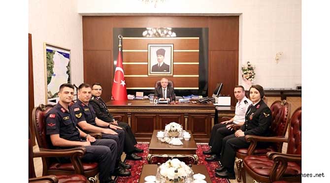 Vali Nayir 180. Yaşına Giren Jandarma Teşkilatı Mensuplarını Kabul Etti