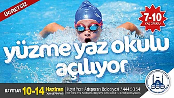 Yüzme Kurslarında Son Kayıt 14 Haziran