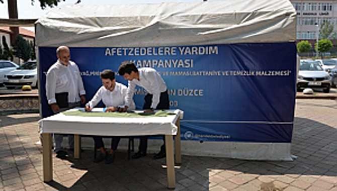 Afetzedeler için yardım kampanyası 