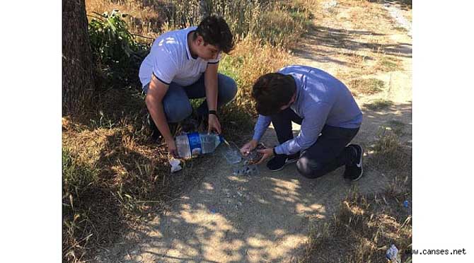 Taraklı' nın Bir Çok Mahallesine Su ve Mama Kabı Yerleştirdi