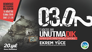 20. Yılında Asrın Depremini Anma Programı