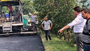 AKYAZI’DA 12.9 KM YOL SICAK ASFALT İLE BULUŞTU