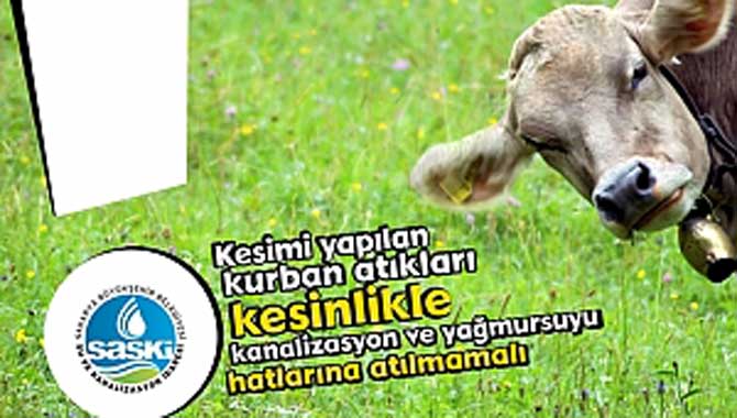SASKİ’den kurban atığı uyarısı