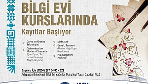 Yağcılar Bilgievi Kursiyerlerini Bekliyor