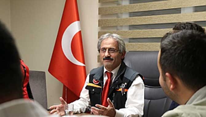 AFAD İL MÜDÜRÜ HÜSEYİN KAŞKAŞ MBD GENEL MERKEZİNDE DEPREMİN TARİHİNİ SÖYLEDİ