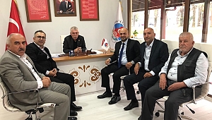 İYİ PARTİDEN MUHTARLAR FEDERASYONUNA KUTLAMA ZİYARETİ