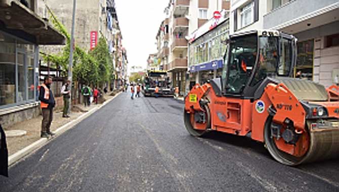 “Karasu,Kabakoz Mahallesinde Asfalt Çalışmaları Tamamlandı” 