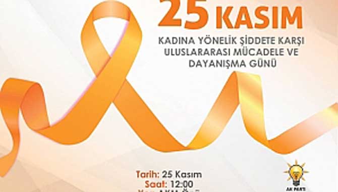 25 Kasım Kadına Şiddet Uluslararası Mücadele ve Dayanışma Günü Yürüyüşü