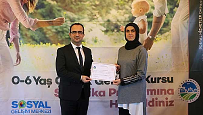 Çocuk Gelişimi Kurslarında sertifika heyecanı 